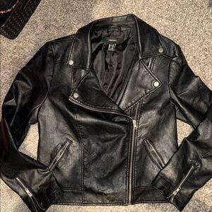 Forever 21 Faux Leather Jacket with studs